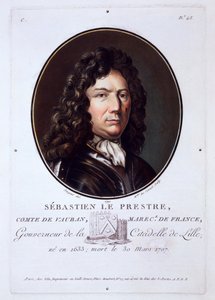 Sebastien le Prestre, Comte de Vauban, aus Portraits des grands hommes, femmes illustres, et sujets memorables de France, veröffentlicht 1787-92