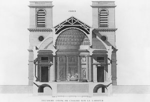Zweiter Querschnitt der Kirche Saint-Philippe-du-Roule, Paris