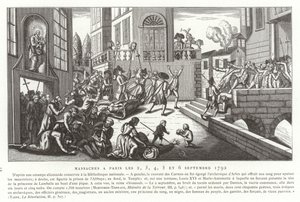 Septembermassaker, Paris, Französische Revolution, 1792 von French School