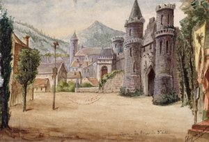 Bühnenbild für den 3. Akt der Oper Wilhelm Tell von Gioacchino Rossini (1792-1868), aufgeführt am 3. August 1829 an der Pariser Oper von French School