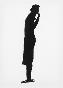 Silhouette von Henri Benjamin Constant de Rebecque (1767-1830) Illustration aus Histoire des Etrangers en France, 1791 von French School