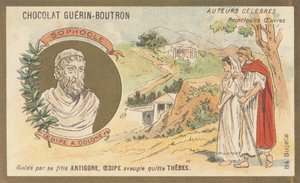 Sophokles (495 v. Chr. - 406 v. Chr.), griechischer Tragödiendichter, Autor von „Ödipus auf Kolonos“, posthum aufgeführt 401 v. Chr. von French School