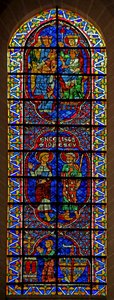 Die Heiligen Johannes und Jakobus; Anbetung der Könige; Stifter: Bouchard de Marly