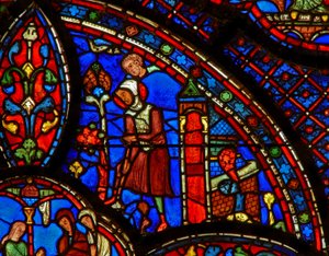 St. Antonius: gräbt in seiner Einsiedelei von French School
