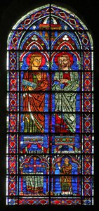 Die Heiligen Kosmas und Damian; Stifterpriester Geoffrey