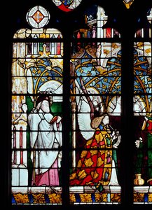 St. Jakobus und der Engel der Verkündigung, aus der Kapelle von Jacques Coeur von French School