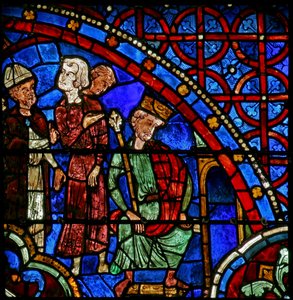 Hl. Thomas Becket wird Heinrich II. vorgestellt von French School