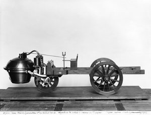 Dampfwagen erfunden von Nicolas Joseph Cugnot (1725-1804) von French School