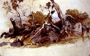 Studie von Bäumen, ca. 1825