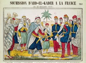 Unterwerfung von Abd el-Kader (1808-83) an Henri d