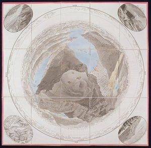 Gipfel des Kulm, Mont Rigi, aus Guide des Voyageurs sur le Mont Rigi, von Col. Pfyffer de Wyer, veröffentlicht 1823 von French School
