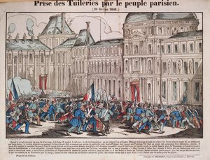 Einnahme der Tuilerien durch das Pariser Volk, 24. Februar 1848