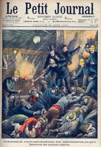 Schreckliches Unglück in der Pariser U-Bahn, Titelseite von 