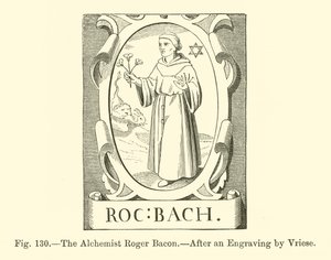 Der Alchemist Roger Bacon von French School