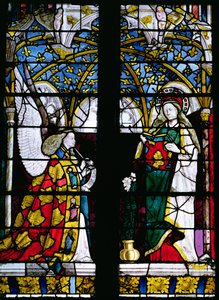 Die Verkündigung, aus der Kapelle von Jacques Coeur von French School
