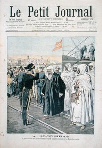 Die Ankunft der marokkanischen Botschafter auf der Internationalen Konferenz in Algeciras 1906, Titelblatt von Le Petit Journal, 21. Januar 1906