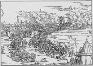 Der Artilleriepark von Karl V., 1530