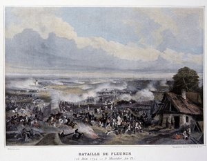 Die Schlacht von Fleurus im Jahr 1794 - in „Napoleonische Schlachten“, Ende des 19. Jahrhunderts