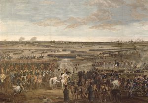 Die Schlacht von Leipzig, Detail von Napoleon im Vordergrund, 18. Oktober 1813