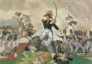 Die Schlacht von Waterloo, 18. Juni 1815 von French School