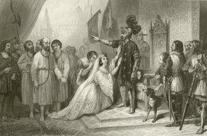 Die Bürger von Calais vor König Eduard von England von French School