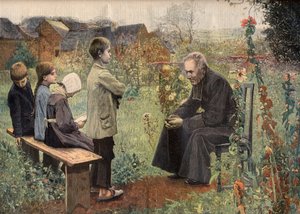 Der Katechismusunterricht in „Le Petit Journal“, Juni 1898 (Gravur)