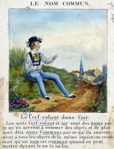 Der Eigenname (Kind mit einem Drachen) - in „Grammatik in Bildern“ von French School