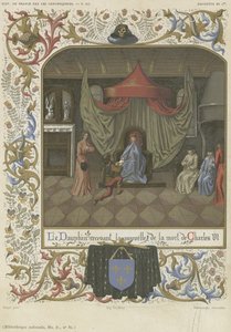 Der Dauphin erhält Nachricht vom Tod Karls VI. von French School