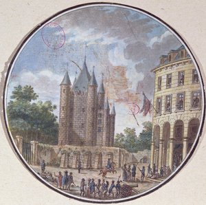 Der Donjon des Tempels, Paris von French School