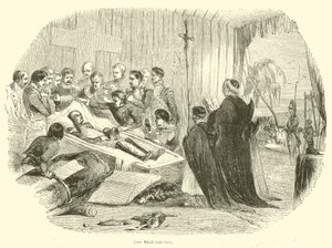 Die Exhumierung (Gravur) von French School