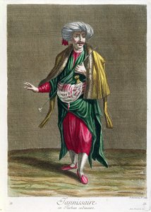 Der Janitschar, aus der Sammlung von Drucken der Kostüme des Levant, graviert von Philippe Simonneau (1685-ca. 1753) 1707-08 von French School