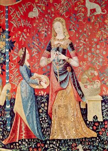 Die Dame und das Einhorn: Geruch (Detail) von French School