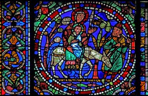 Das Leben Christi Fenster: Flucht nach Ägypten - und Rückkehr