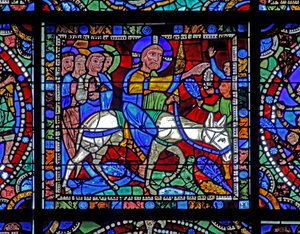 Das Leben Christi Fenster: Der Einzug in Jerusalem