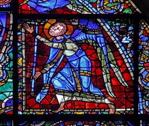 Das Leben Christi Fenster: Ein Engel von French School