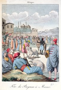 Das muslimische Fest Eid-el-Kabir in Marokko, 1811