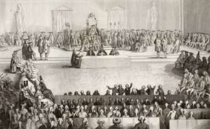 Die Nationalversammlung während der Herrschaft von Ludwig XVI. (1754-93) aus 