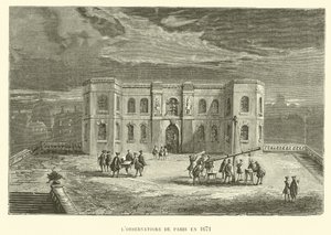 Das Observatorium von Paris im Jahr 1671 (Gravur) von French School
