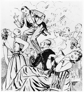 Der Petomane, Illustration für Paris qui rit aus Le Ventomane, monologue comique von E. Grenet-Dancourt, Paris, 1893
