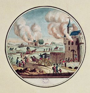 Die Plünderung und Zerstörung von Schlössern und die Emigration von Prinzen und Höflingen im Juli 1789