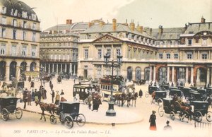 Der Place du Palais Royal in Paris, 1910 von French School
