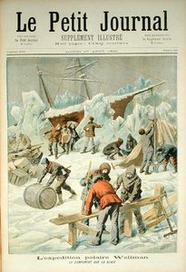 Die Polarexpedition von Walter Wellmann (1858-1934) aus Le Petit Journal, 27. August 1894 von French School