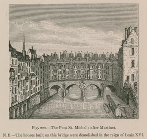 Die Pont St. Michel (nach Martinet) von French School