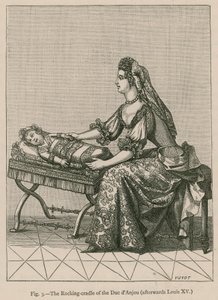 Die Wiege des Herzogs von Anjou (später Ludwig XV) von French School