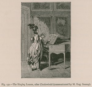 Die Gesangsstunde (nach Chodowieski, mitgeteilt von M. Eug. Sauzay) von French School