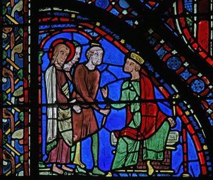 Das St. Jakobus Fenster: Jakobus vor Herodes