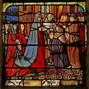 Das Fenster des Heiligen Ludwig: Szene aus seiner Jugend?