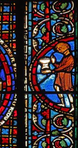 Das St. Lubin Fenster: Die Stifter - Winzer von French School