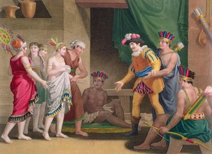 Die Geschichte der aztekischen Prinzessin Amazilly und ihres Bruders Telasco von French School