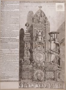 Die Uhr der Straßburger Kathedrale von French School